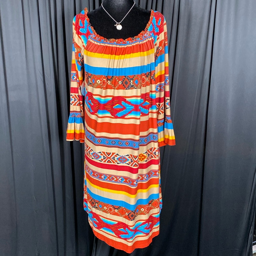 NWT! Scully- multicolored western dress Sz XL